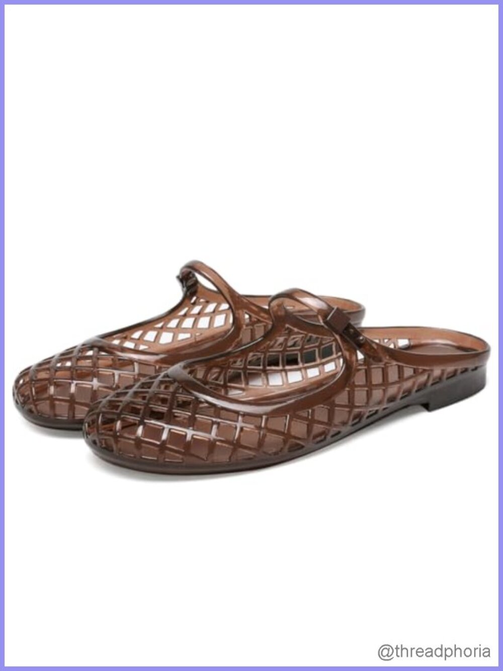 Clear Jelly Slide Sandals Slip On Closed Round Toe Flats